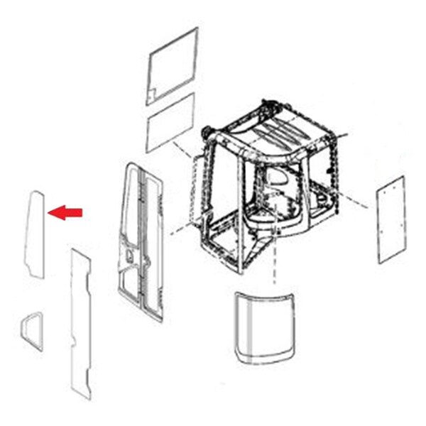 D Series Upper Door Glass